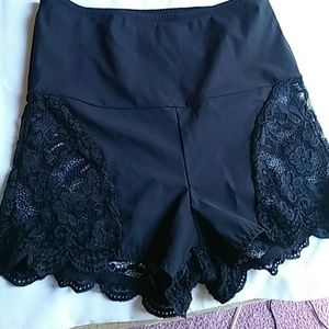 Black lace panties